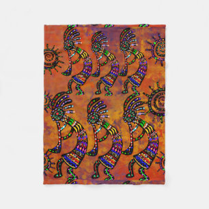 Kokopelli-kunst fleece deken