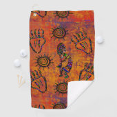 Kokopelli Kunst Golfhanddoek (Insitu)