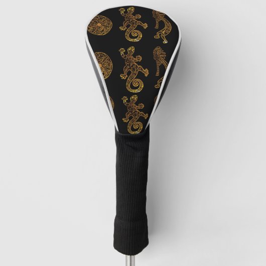 Kokopelli Kunst Golfheadcover (Voorkant)