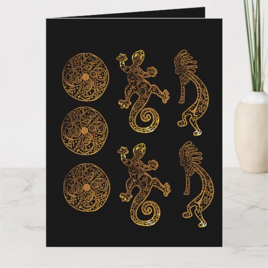 Kokopelli Kunst Kaart (Voorkant)