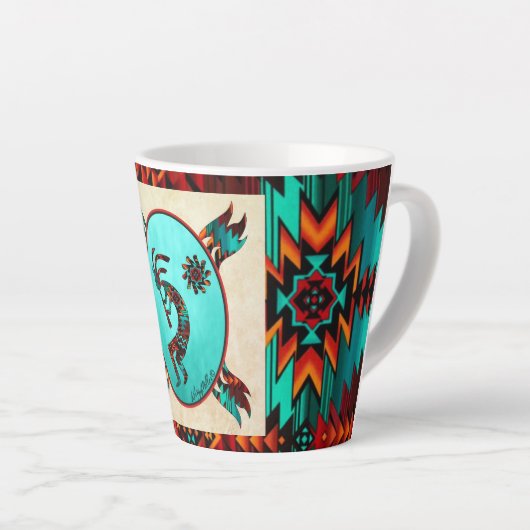 Kokopelli Latte Mug Sud-Ouest (Angle droit)