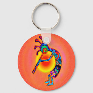 Kokopelli Lizard Sun Sleutelhanger