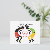Kokopelli Love Briefkaarten (Staand voorkant)
