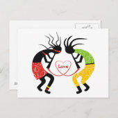 Kokopelli Love Briefkaarten (Voorkant / Achterkant)