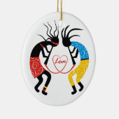 Kokopelli Love Keramisch Ornament (Rechts)