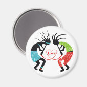 Kokopelli Love Magnets Magneet (Voorkant / Achterkant)