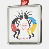 Kokopelli Love Metalen Ornament (Links)