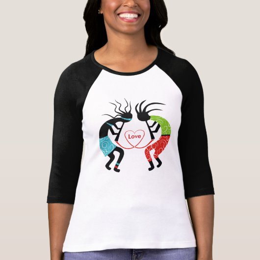 Kokopelli Love T-Shirts. T-shirt (Voorkant)