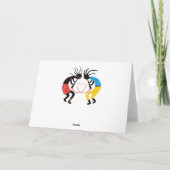 Kokopelli Love Wenskaarten Kaart (Achterkant)