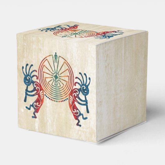 KOKOPELLI / MAN IN DE MAZE + uw ideeën Bedankdoosjes (Achterkant)
