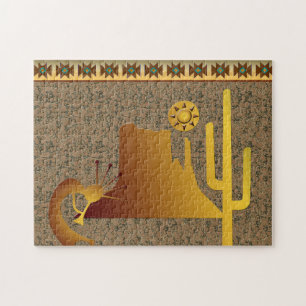 Kokopelli Mesa & Cactus Set #1 Legpuzzel