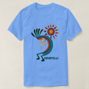 Kokopelli met Sun Blue T-shirt