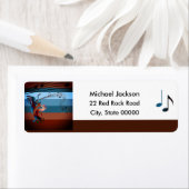 Kokopelli Music Return Address Label (Insitu)