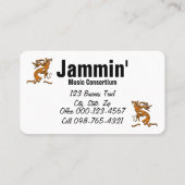 Kokopelli Musician Artwork Visitekaartje (Achterkant)