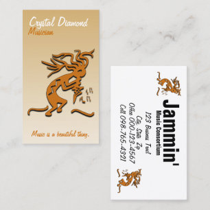 Kokopelli Musician Visitekaartje
