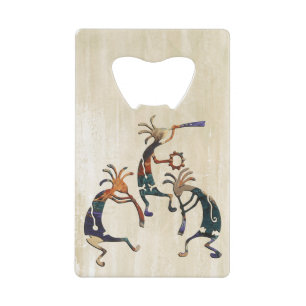 KOKOPELLI musicus trio + jouw ideeën Kredietkaart Flessenopener