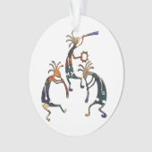 KOKOPELLI musicus trio + jouw ideeën Ornament (voorkant)