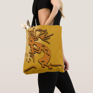 Kokopelli Muzikant Kunstwerk Draagtas