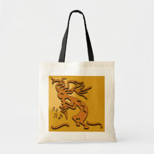 Kokopelli Muzikant Kunstwerk Tote Bag