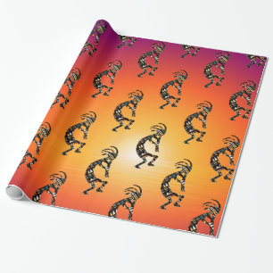 Kokopelli Native American Gift Wrapping Paper Cadeaupapier