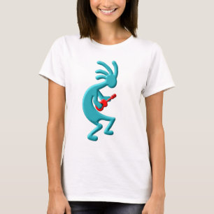 Kokopelli Native American Ukulele T-shirt
