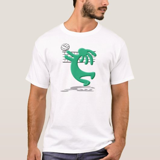 Kokopelli Native American Volleyball T-shirt (Voorkant)