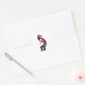 Kokopelli Origineel ontwerp! Ronde Sticker (Envelop)