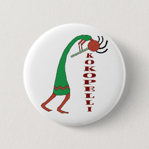 kokopelli ronde button 5,7 cm