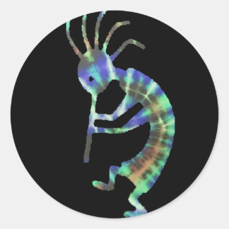 kokopelli ronde sticker