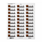 Kokopelli Rustic Brown Return Address Label (Full Sheet)