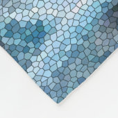 Kokopelli Southwest Desert Mosaic Blue Small Fleece Deken (Hoek)