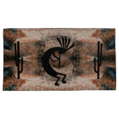 Kokopelli Southwest Desert Mosaic King Set Kussensloop (Voorkant-Rechts)