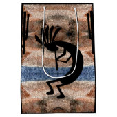 Kokopelli Southwest Desert Mosaic Medium Cadeauzakje (Achterkant)
