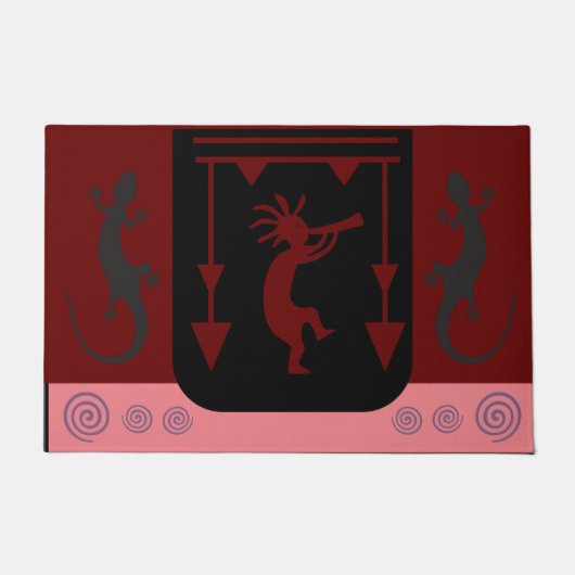 Kokopelli Southwest Doormat Deurmat (Voorkant)