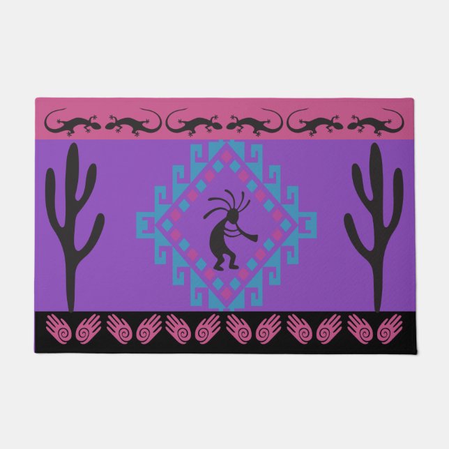 Kokopelli Southwest Doormat Deurmat (Voorkant)