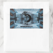 Kokopelli Southwest-woestijn 2 Rechthoekige Sticker (Tas)