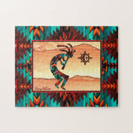 KOKOPELLI SPEELT DE FLUTE JIGSAW PUZZLE LEGPUZZEL