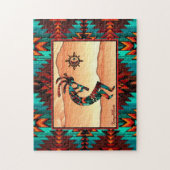 KOKOPELLI SPEELT DE FLUTE JIGSAW PUZZLE LEGPUZZEL (Verticaal)