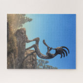 Kokopelli-standbeeld Legpuzzel (Horizontaal)