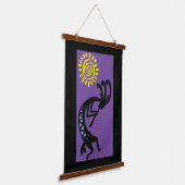 Kokopelli, Sud-Ouest, accrochant la tapisserie (Angulaire)