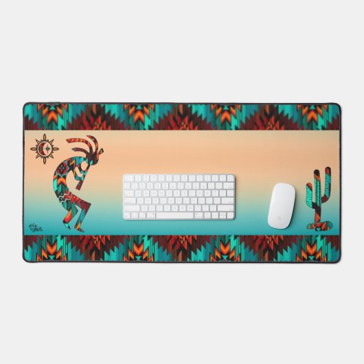 Kokopelli Sud-Ouest Et Cactus (Clavier et souris)