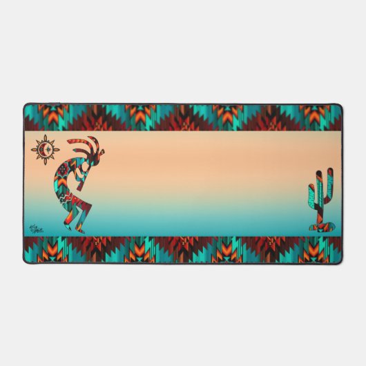 Kokopelli Sud-Ouest Et Cactus (Recto)