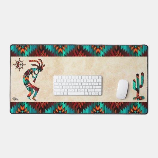 Kokopelli Sud-Ouest Et Cactus (Clavier et souris)