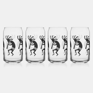 Kokopelli Sud-Ouest Noir Et Blanc