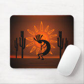 Kokopelli Sun Bronzed Sunset Mousepad Muismat (Met muis)