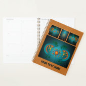 Kokopelli Sun Southwest Blauwgroen Design Planner (Display)