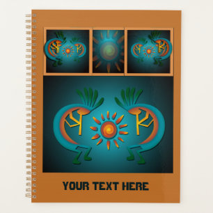 Kokopelli Sun Sud-Ouest Turquoise Design