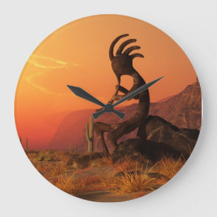 Kokopelli Sunset Grote Klok