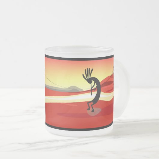 Kokopelli Sunset Mok (Voorkant rechts)