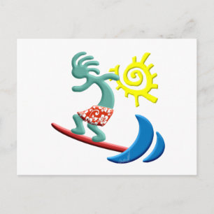 Kokopelli Surfing Briefkaart